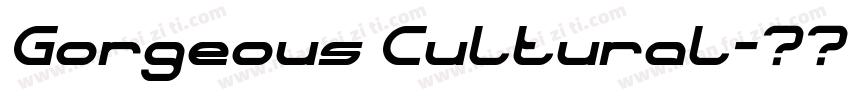 Gorgeous Cultural字体转换